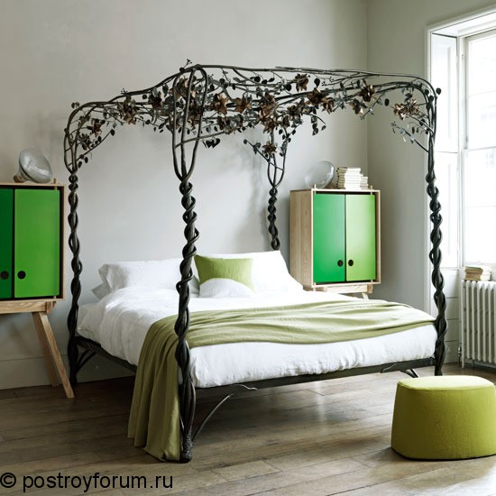 интересный дизайн спальни