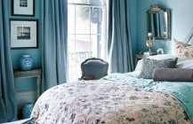 голубая спальня фото